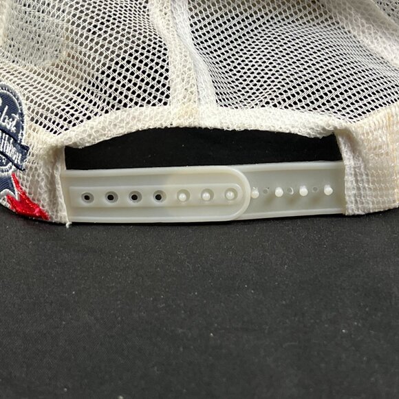 Vintage Reading Phillies W/ R Logo Mesh Burgundy/White Snapback Baseball Hat - Picture 7 of 7